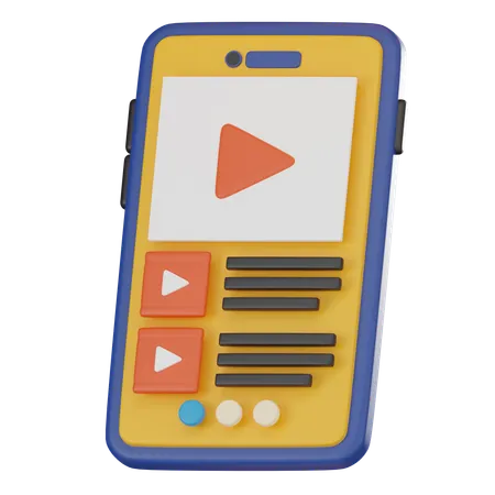 Vídeo educativo  3D Icon