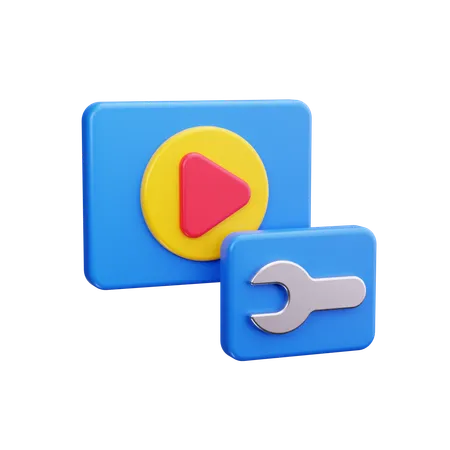 Videoeinstellung  3D Icon