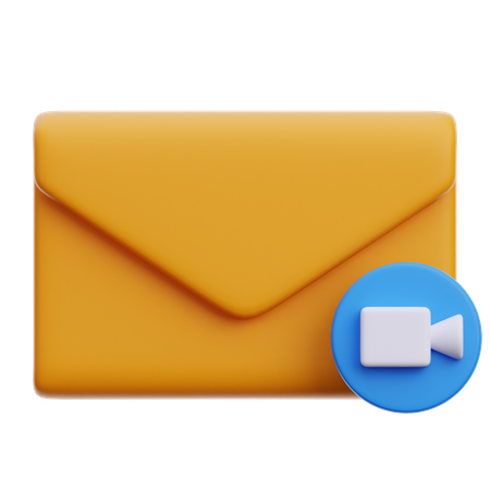 E-mail de vídeo  3D Icon