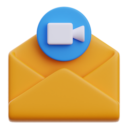 Video Email  3D Icon