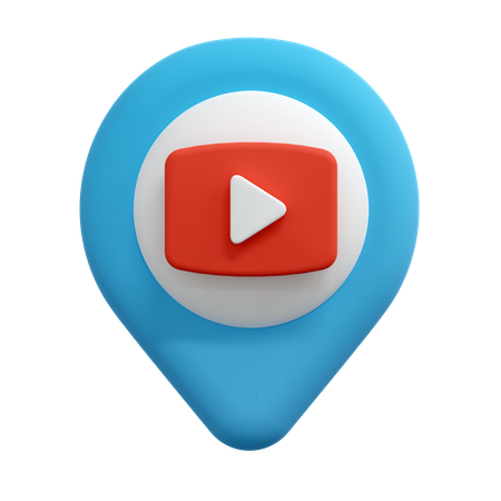 Épingle de localisation vidéo  3D Icon