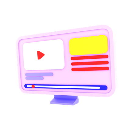 Vidéo en ligne  3D Icon