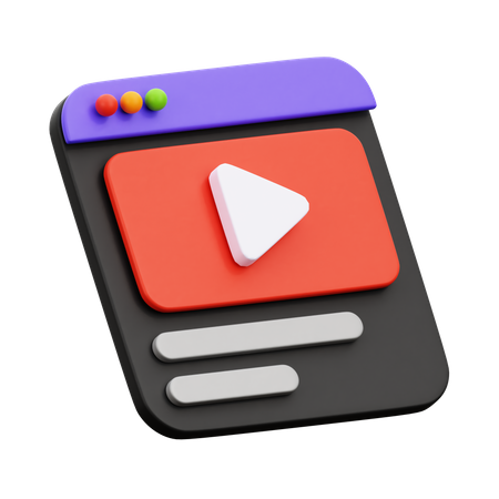 Vidéo en ligne  3D Icon