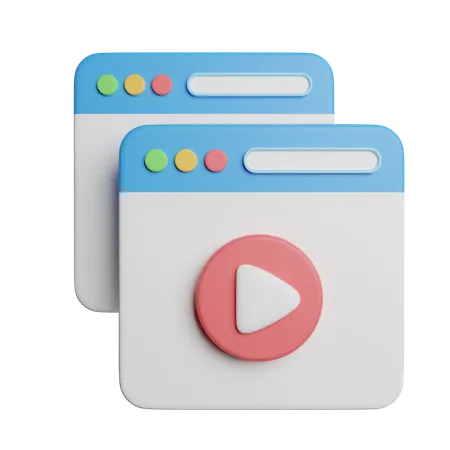 Vidéo en ligne  3D Icon