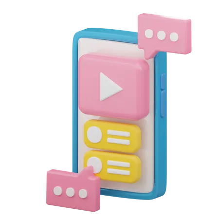 Vídeo en línea  3D Icon