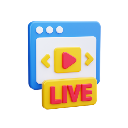 Video en vivo  3D Icon