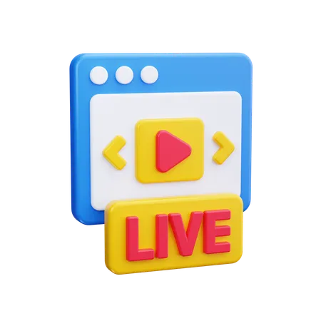 Video en vivo  3D Icon