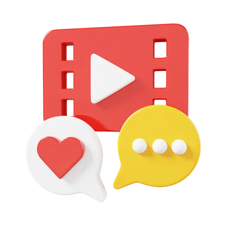Video Engagement 3D Icon