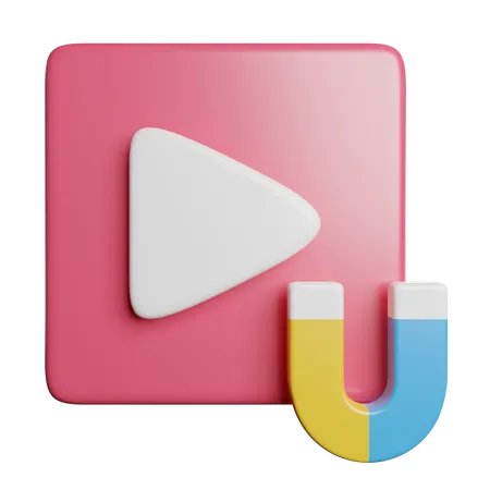 Video Enthusiast Magnet 3D Icon