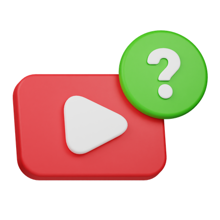 Video-FAQ  3D Icon