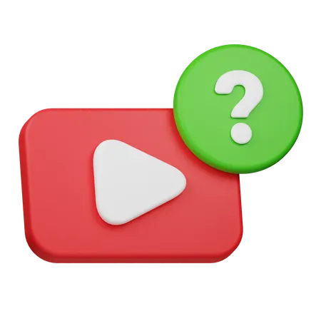 Video-FAQ  3D Icon