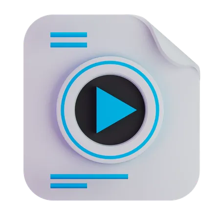 Video file  3D Icon