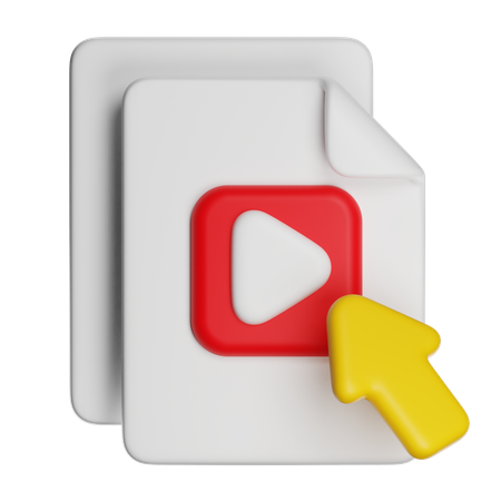 Video File  3D Icon