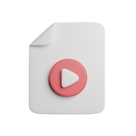 Video File  3D Icon