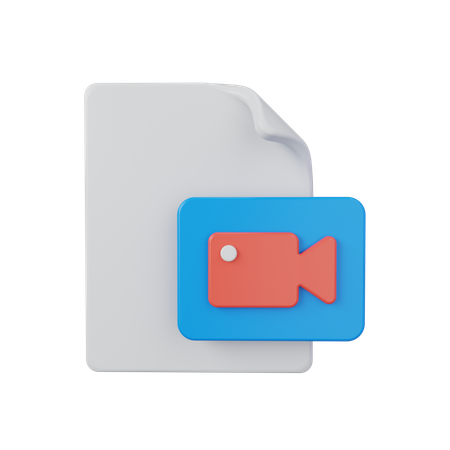 Video File  3D Icon