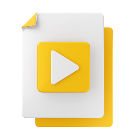 Video File  3D Icon