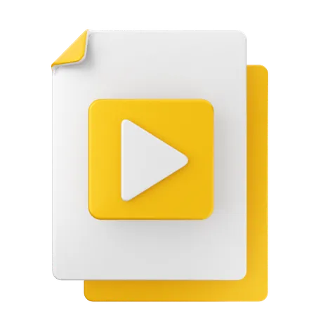 Video File  3D Icon