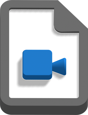 Video file  3D Icon