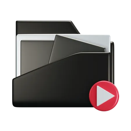 Video folder  3D Icon