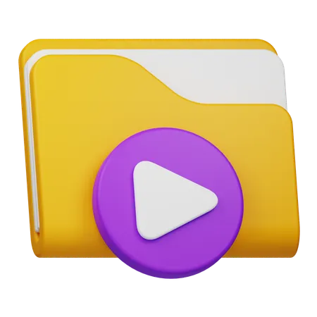 Video Folder  3D Icon