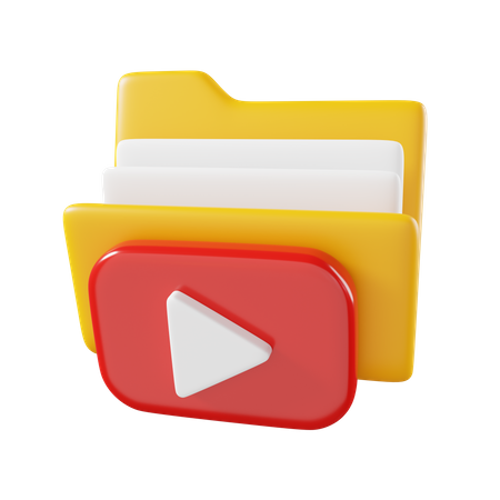 Video Folder  3D Icon