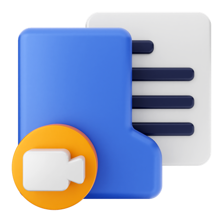 Video Folder  3D Icon