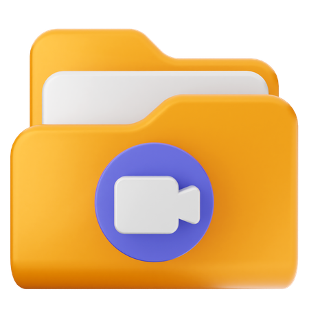 Video Folder  3D Icon