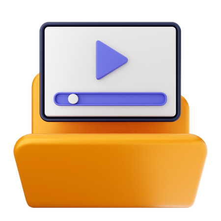 Video Folder  3D Icon