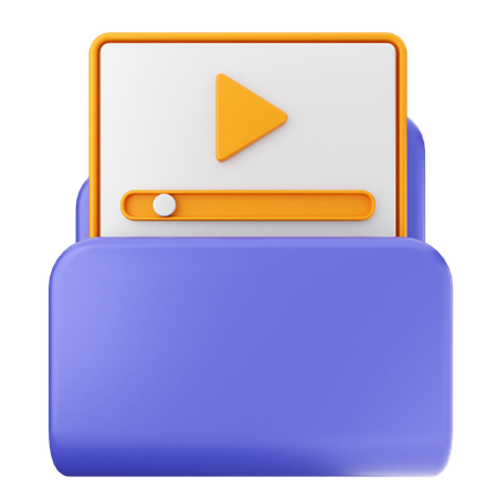 Video Folder  3D Icon