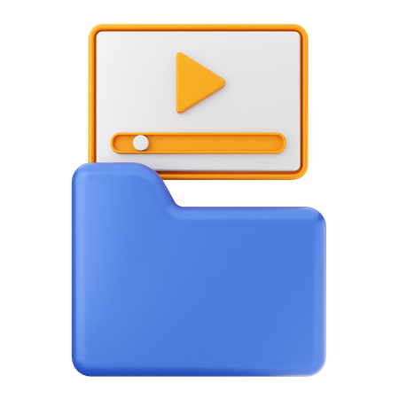 Video Folder  3D Icon