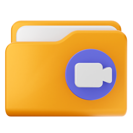 Video Folder  3D Icon