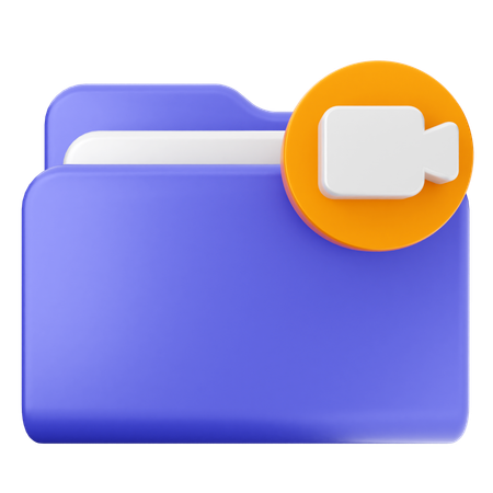 Video Folder  3D Icon