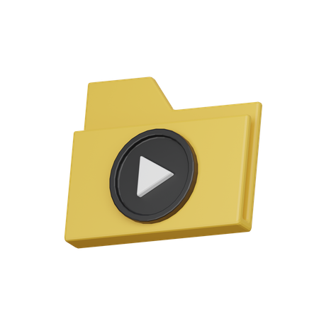 Video folder  3D Icon