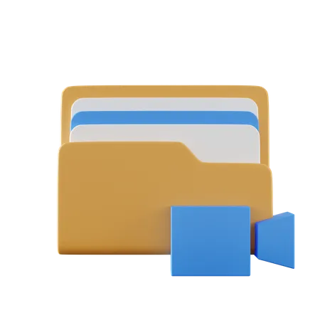 Video Folder  3D Icon