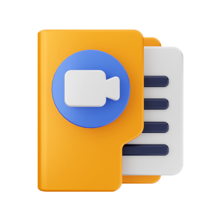 Video Folder  3D Icon