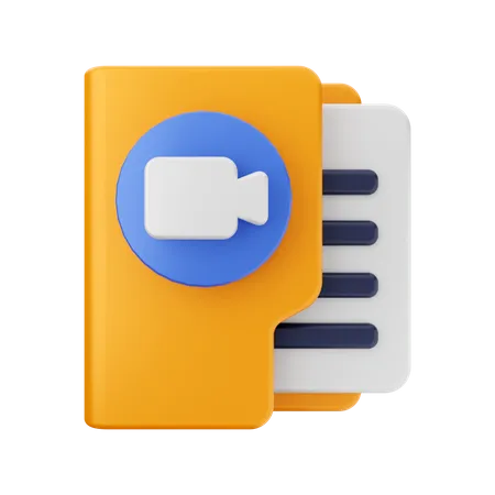 Video Folder  3D Icon