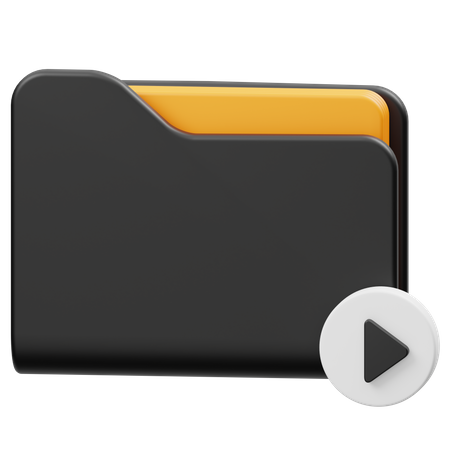 Video Folder  3D Icon