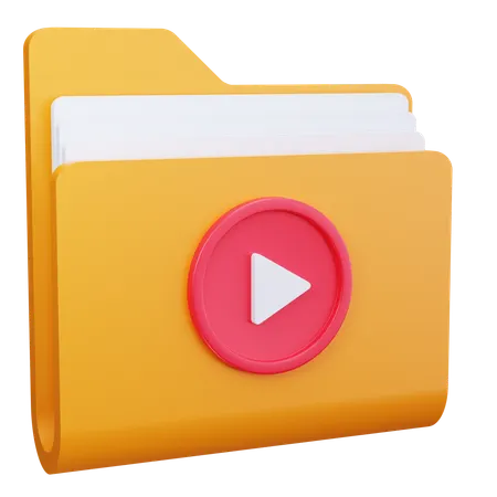 Video Folder  3D Icon