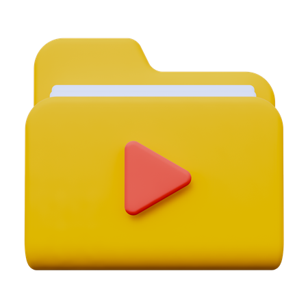 Video Folder  3D Icon