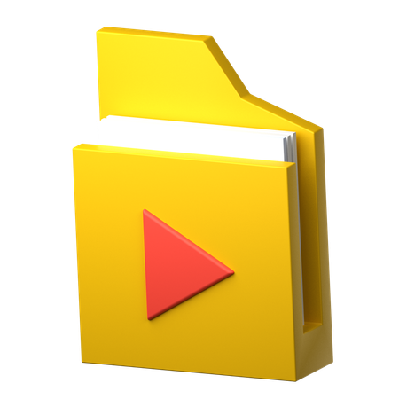 Video Folder  3D Icon