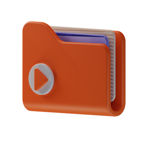 Video Folder  3D Icon