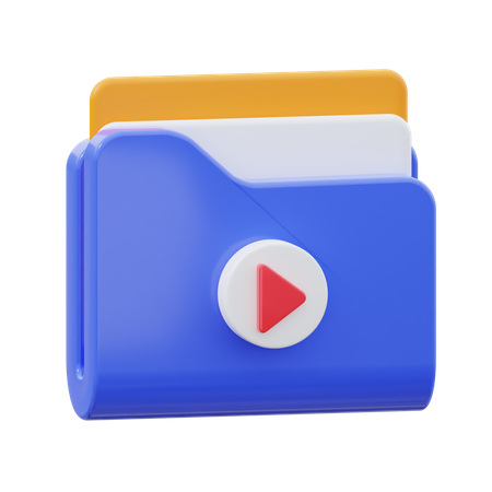 Video Folder  3D Icon