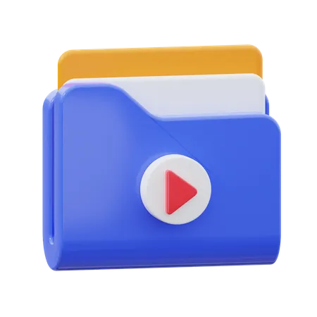 Video Folder  3D Icon