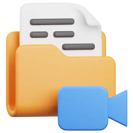 Video Folder  3D Icon