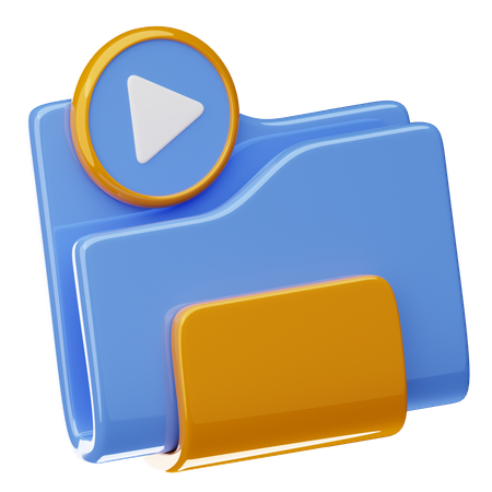 Video Folder  3D Icon