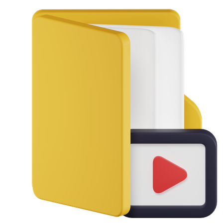 Video Folder  3D Icon