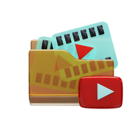 Video Folder  3D Icon