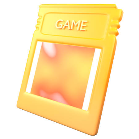 Video Game Console Card  3D Icon