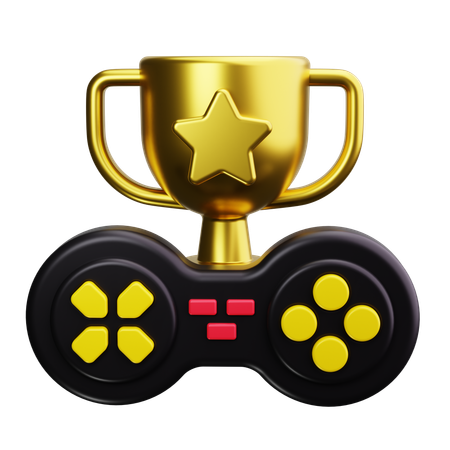 Video Game Trophy  3D Icon