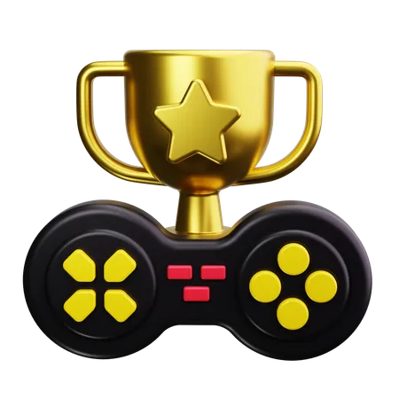 Video Game Trophy  3D Icon